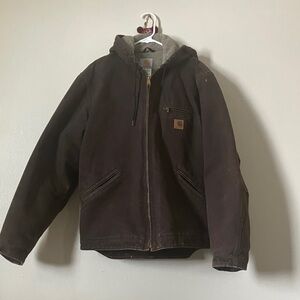 Carhartt Men's Brown Hooded Jacket